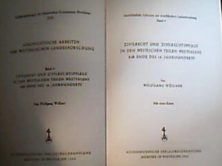 <b>Wüllner, Wolfgang.</b><br />Zivilrecht und Zivilrechtspflege in den westlichen Teilen Westfalens am Ende des 18. Jahrhunderts.