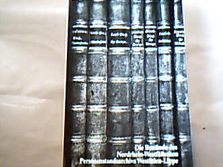 <b>Engelbert (Bearb.), Günther und Kötz Ilse.</b><br />Die Bestände des Nordrhein-Westfälischen Personenstandarchivs Westfalen-Lippe bis 1874/75.