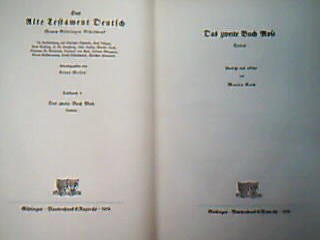 <b>Roth, Martin.</b><br />Das zweite Buch Mose. Exodus. übersetzt und erklärt von Martin Roth.