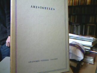 <b>Aristoteles.</b><br />Opuscula I Bd I Über die Tugend ( Schmidt)