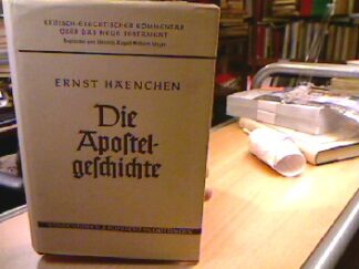 <b>Haenchen, Ernst.</b><br />Die Apostelgeschichte.