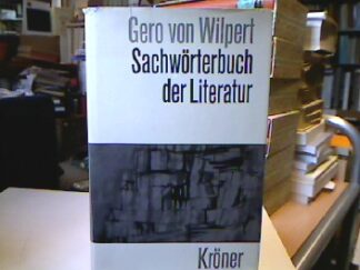 <b>Wilpert, Gero von.</b><br />Sachwörterbuch der Literatur.