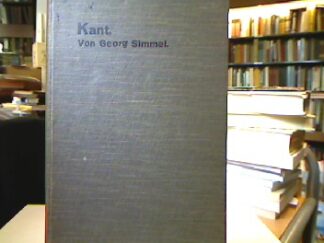 <b>Simmel, Georg.</b><br />Kant.