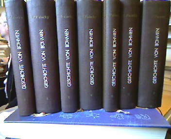 <b>Palacky, Franz.</b><br />Geschichte von Böhmen. Band 1 - 5. Größtentheils nach Urkunden und Handschriften. Der ersten Auflage zweiter Abdruck.
