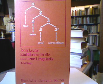 <b>Lyons, John.</b><br />Einführung in die moderne Linguistik.