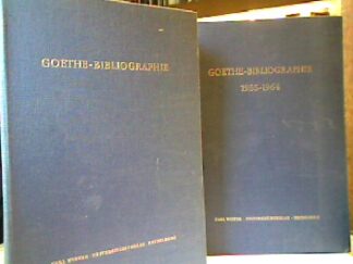 <b>Pyritz (Begr.), Hans.</b><br />Goethe-Bibliographie. 2 Bände.