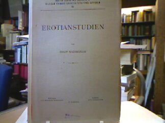 <b>Nachmanson, Ernst.</b><br />Erotianstudien.