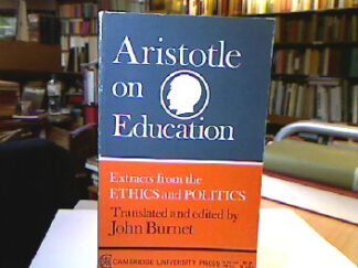 <b>Aristotle.</b><br />Aristotle on Education.