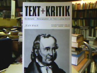 <b>Arnold (Hrsg.), Heinz Ludwig.</b><br />Jean Paul. Sonderband aus der Reihe Text & Kritik.