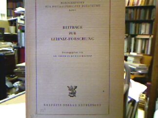 <b>Schischkoff (Hrsg.), Georgi.</b><br />Beiträge zur Leibniz-Forschung.