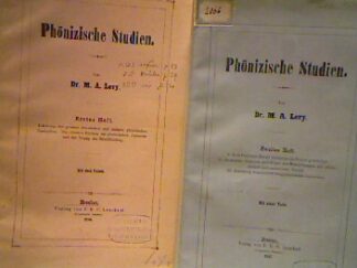 <b>Levy, M. A.</b><br />Phönizische Studien. 2 Hefte.