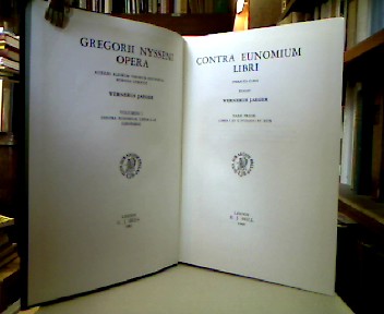 <b>Nyssa von, Gregor.</b><br />Gregorii Nysseni Opera auxilio aliorum virorum doctorum edenda curavit Wernerus Jaeger.
