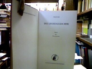 <b>Properz.</b><br />Die Liebesgedichte.