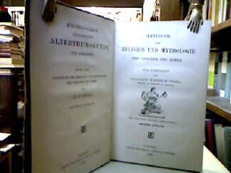 <b>Stoll, Heinrich Wilhelm.</b><br />Handbuch der Religion und Mythologie der Griechen und Römer für Gymnasien.