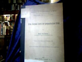 <b>Arnim, Hans von.</b><br />Arius Didymus` Abriß der peripatetischen Ethik.