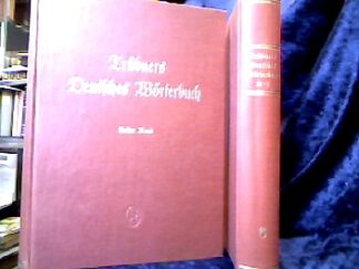 <b>Götze, Alfred [Hrsg.] und Walther Mitzka.</b><br />Trübners Deutsches Wörterbuch (komplett).