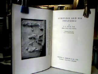 <b>Lucas, F. L.</b><br />Euripides and his influence (Our debt to Greece and Rome).