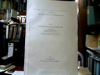 <b>Werhahn, Heinrich Martin und Gregor von Nazianz.</b><br />Gregorii Nazianzeni Sygkrisis bión carmen edidit apparatu critico munivit quaestiones peculiares adiecit Henricus Martinus Werhahn.