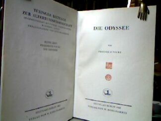 <b>Focke, Friedrich.</b><br />Die Odyssee.