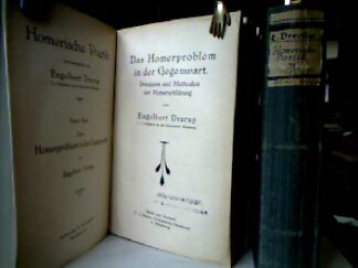 <b>Drerup, Engelbert, Franz Stürmer und Engelbert [Hrsg.] Drerup.</b><br />Homerische Poetik. Bd 1 und 3 (alles Erschienene).