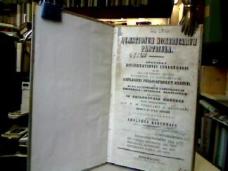 <b>Kirchhoff, Adolphus.</b><br />Quaestionum Homericarum Particula.