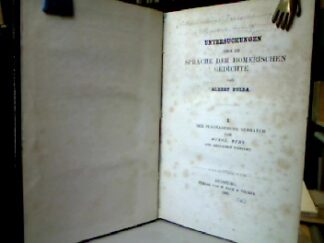 <b>Fulda, Albert.</b><br />Untersuchungen über die Sprache der homerischen Gedichte.