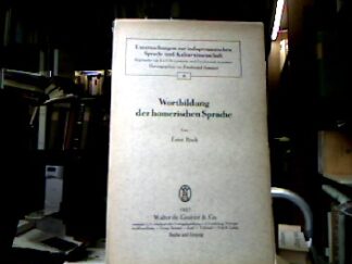 <b>Risch, Ernst.</b><br />Wortbildung der homerischen Sprache.