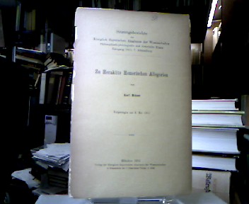 <b>Meiser, Karl.</b><br />Zu Heraklits homerischen Allegorien.