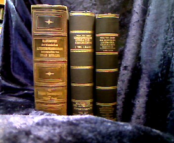 <b>Christ, Wilhelm.</b><br />Geschichte der griechischen Literatur. 3 Bände. Band 1: Geschichte der griech. Literatur bis auf die Zeit Justinians. Band 2: 2. Teil 1. Hälfte: Die nachklassische Periode der griech. Literatur von 320 v. Chr. bis 100 n. Chr. Bearb. von Wilhelm Schmid. Band 3: 2. Teil. 2. Hälfte: Die nachklass. Periode von 100 bis 530 n. Chr. Bearb. v. W. Schmid u. Otto Stählin.