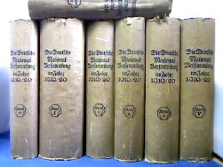 <b>Heilfron (Hrsg.), Ed.</b><br />Die Deutsche Nationalversammlung im Jahre 1919/20.