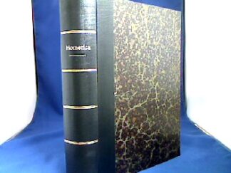 <b></b><br />Homerica. Konvolut von 10 Schriften zur Homerfrage in 1 Band.