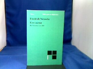 <b>Nietzsche, Friedrich.</b><br />Ecce auctor. Die Vorreden von 1886. Hrsg. und eingeleitet von Claus-Artur Scheier.