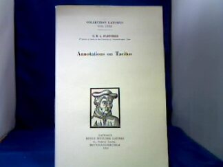 <b>Fletcher, G.B.A.</b><br />Annotations on Tacitus.