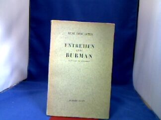 <b>Descartes, René.</b><br />Entretien avec Burman. Manuscrit de Göttingen. Lateinisch-Französisch. Ed. par Ch. Adam.