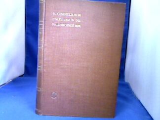 <b>Cornelius, Hans.</b><br />Einleitung in die Philosophie.