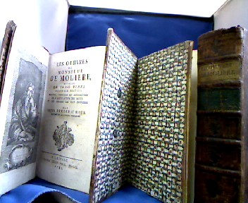 <b>Molière ( Jean-Baptiste Poquelin).</b><br />Les Oeuvres de Monsieur de Moliere, divisees en trois Tomes.