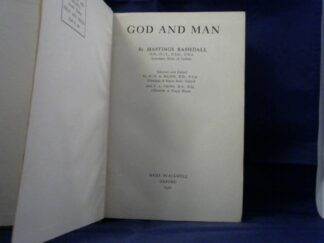 <b>Rashdall, Hastings.</b><br />God and Man.
