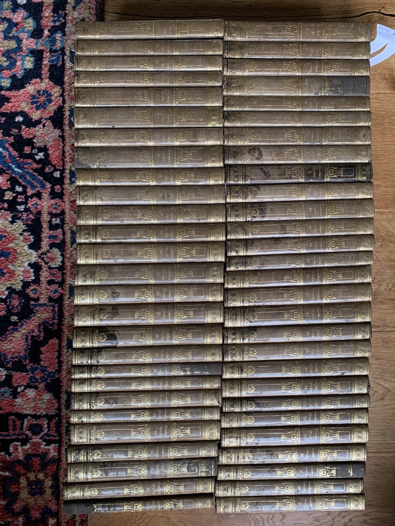 <b>Goethe, Johann Wolfgang von.</b><br />Goethe´s Werke. Vollständige Ausgabe letzter Hand. 55 Bände + Registerband. Vollständige Kleinoktavausgabe ohne die von 1836-1842 erschienenen 5 Supplementbände! – Bild 2