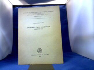 <b>Müller, Gerhard.</b><br />Die Darstellung der Kinetik bei Lukrez.
