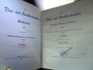 <b>Ludorff  (Bearb.), A.</b><br />Die Bau- und Kunstdenkmäler des Kreises Hagen-Stadt und Land. 2 Bände in 1 Band.