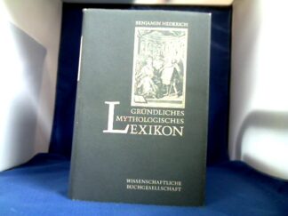 <b>Hederich, Benjamin.</b><br />Gründliches mythologisches Lexikon.