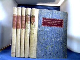 <b>Schmidt (Hrsg.), Raymund.</b><br />Die Philosophie der Gegenwart in Selbstdarstellungen. 5 Bände von 7.