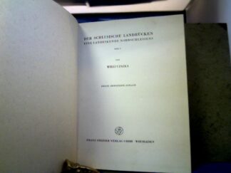 <b>Czajka, Willi.</b><br />Der schlesische Landrücken. Eine Landeskunde Nordschlesiens. Teil I + II. = 2 Bände.