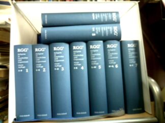<b>Betz, Hans Dieter (Hrsg.), Don S. Browning Eberhard Jüngel u. a.</b><br />Religion in Geschichte und Gegenwart. Handwörterbuch für Theologie und Religionswissenschaft. (RGG 4)