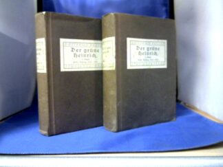 <b>Keller, Gottfried.</b><br />Der grüne Heinrich. 4 Bände in 2 Bdn. Studienausgabe der ersten Fassung von 1854/55. Hrsg. von Emil Ermatinger.