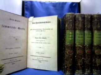 <b>Jean Paul (Friedrich Richter) und Richard Otto Spazier.</b><br />Jean Paul Friedrich Richter. Ein biographischer Commentar zu dessen Werken von Richard Otto Spazier. Erster bis fünfter Band.