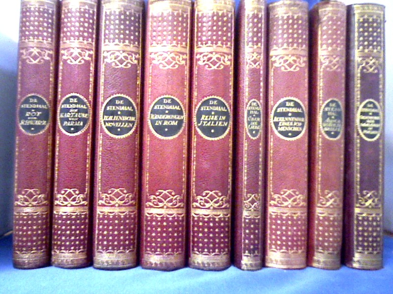 <b>Stendhal, Henri Beyle de.</b><br />Gesammelte Werke. 9 Bände von 10 Bdn. Hrsg. und verdeutscht von Friedrich von Oppeln-Bronikowski.