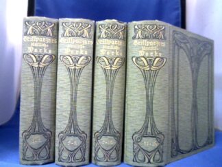 <b>Grillparzer, Franz.</b><br />Grillparzers sämtliche Werke. Vollständige Ausgabe in 16 Bänden in 4 Bände gebunden. Hrsg. von Moritz Necker.