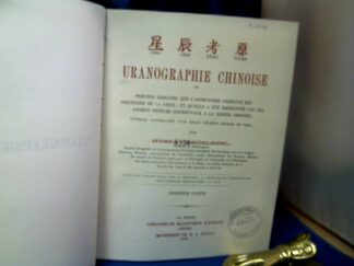 <b>Schlegel, Gustave.</b><br />Uranographie Chinoise.