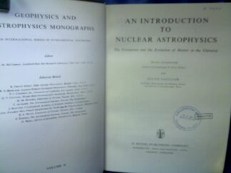 <b>Audouce, Jean and Sylvie Vauclair.</b><br />An Introduction to Nuclear Astrophysics. The Formation and the Evolution of Matter in the Universe.